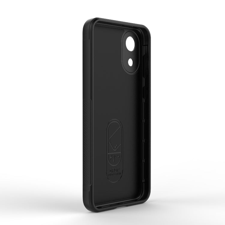 For Samsung Galaxy A03 Core 4G Magic Shield TPU + Flannel Phone Case(Light Blue) by buy2fix