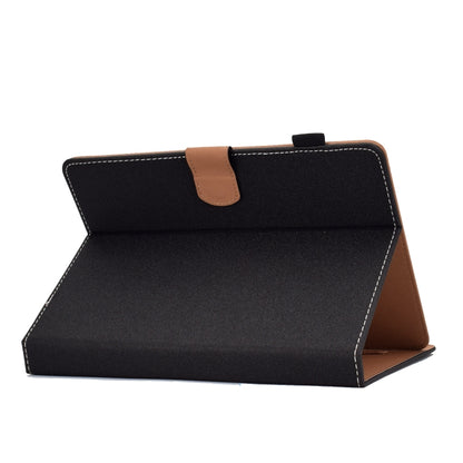 For 7 inch Solid Color Tablet PC Universal Magnetic Horizontal Flip Leather Case with Card Slots & Holder(Black) - 7 inch by buy2fix | Online Shopping UK | buy2fix