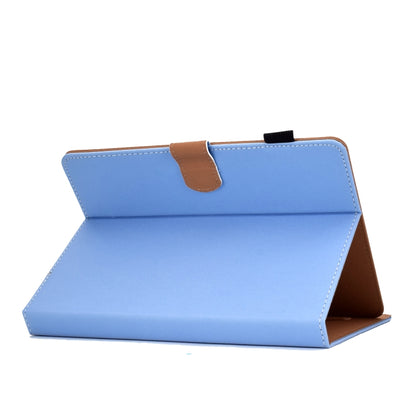 For 7 inch Solid Color Tablet PC Universal Magnetic Horizontal Flip Leather Case with Card Slots & Holder(Blue) - 7 inch by buy2fix | Online Shopping UK | buy2fix