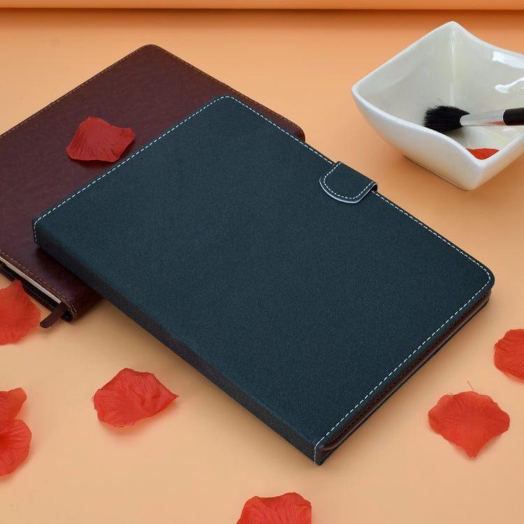 For 7 inch Solid Color Tablet PC Universal Magnetic Horizontal Flip Leather Case with Card Slots & Holder(Green) - 7 inch by buy2fix | Online Shopping UK | buy2fix