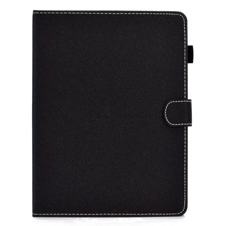 For 8 inch Solid Color Tablet PC Universal Magnetic Horizontal Flip Leather Case with Card Slots & Holder(Black) - 8 inch by buy2fix | Online Shopping UK | buy2fix
