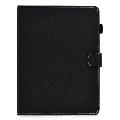 For 8 inch Solid Color Tablet PC Universal Magnetic Horizontal Flip Leather Case with Card Slots & Holder(Black) - 8 inch by buy2fix | Online Shopping UK | buy2fix