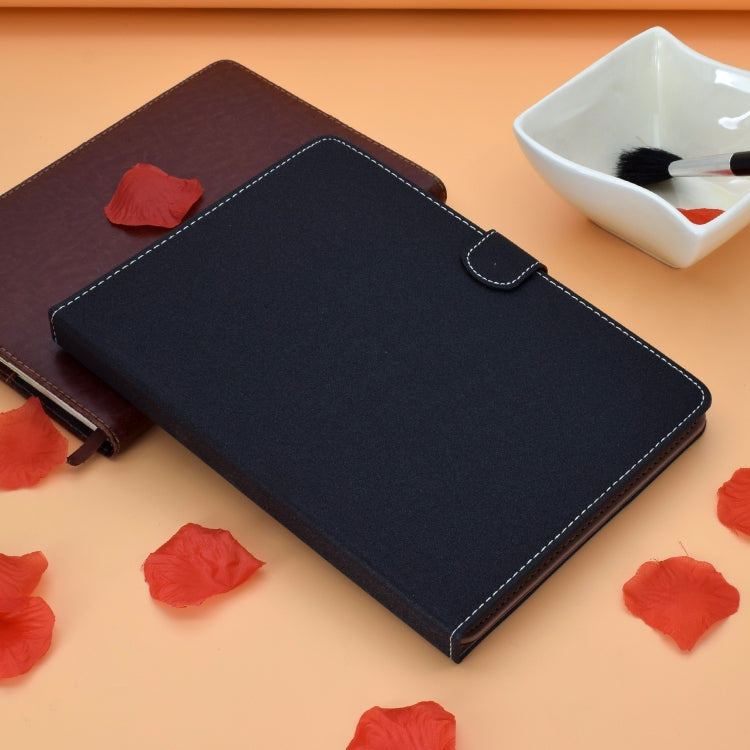 For 8 inch Solid Color Tablet PC Universal Magnetic Horizontal Flip Leather Case with Card Slots & Holder(Black) - 8 inch by buy2fix | Online Shopping UK | buy2fix