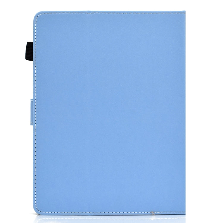 For 10 inch Solid Color Tablet PC Universal Magnetic Horizontal Flip Leather Case with Card Slots & Holder(Blue) - 10 - 11 inch by buy2fix | Online Shopping UK | buy2fix