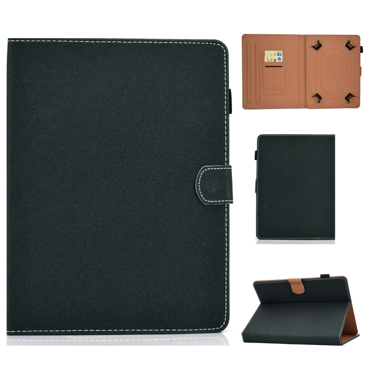 For 10 inch Solid Color Tablet PC Universal Magnetic Horizontal Flip Leather Case with Card Slots & Holder(Green) - 10 - 11 inch by buy2fix | Online Shopping UK | buy2fix
