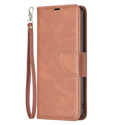 For Xiaomi Redmi K70 / K70 Pro Lambskin Texture Pure Color Flip Leather Phone Case(Brown) - K70 Pro Cases by buy2fix | Online Shopping UK | buy2fix