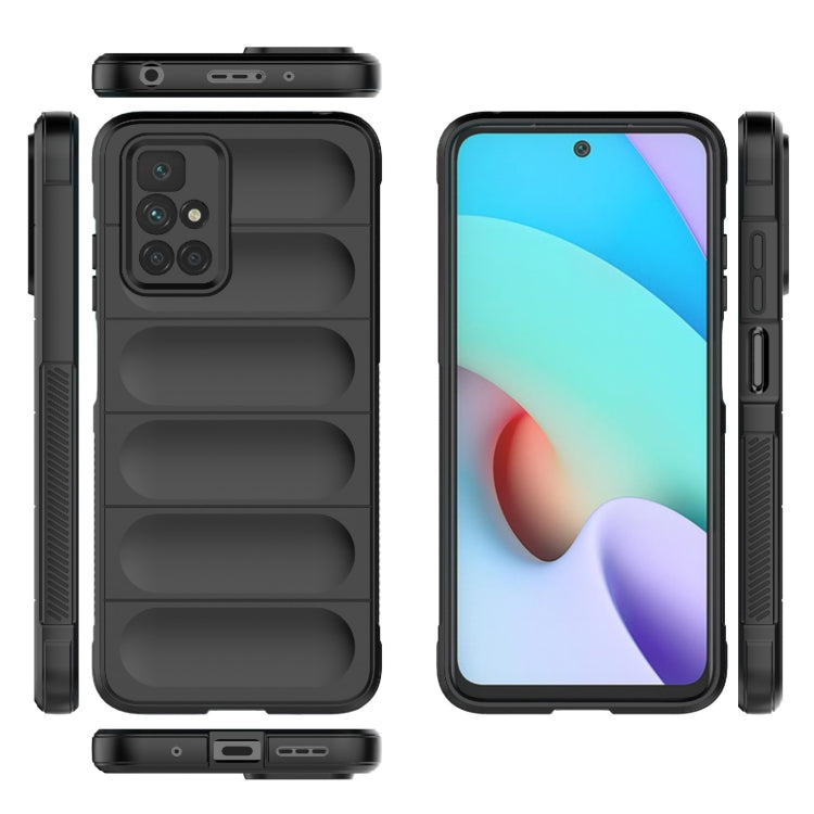 For Xiaomi Redmi 10 Magic Shield TPU + Flannel Phone Case(White) by buy2fix