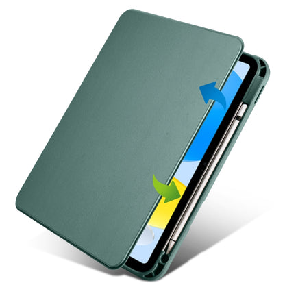 For iPad 2025 / 2022 Acrylic 360 Degree Rotation Holder Tablet Leather Case(Pine Green) - iPad 2025 / 2022 Cases by buy2fix | Online Shopping UK | buy2fix