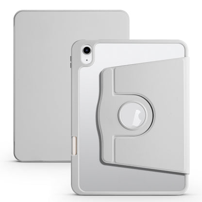 For iPad 2025 / 2022 Acrylic 360 Degree Rotation Holder Tablet Leather Case(Fog Grey) - iPad 2025 / 2022 Cases by buy2fix | Online Shopping UK | buy2fix