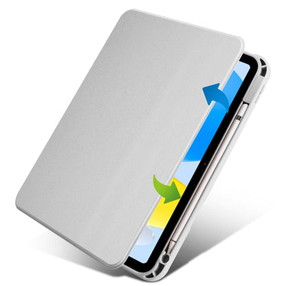 For iPad 2025 / 2022 Acrylic 360 Degree Rotation Holder Tablet Leather Case(Fog Grey) - iPad 2025 / 2022 Cases by buy2fix | Online Shopping UK | buy2fix