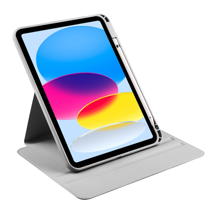 For iPad 2025 / 2022 Acrylic 360 Degree Rotation Holder Tablet Leather Case(Fog Grey) - iPad 2025 / 2022 Cases by buy2fix | Online Shopping UK | buy2fix