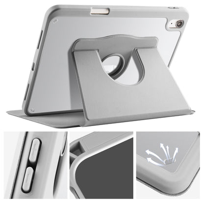 For iPad 2025 / 2022 Acrylic 360 Degree Rotation Holder Tablet Leather Case(Fog Grey) - iPad 2025 / 2022 Cases by buy2fix | Online Shopping UK | buy2fix