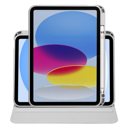 For iPad 2025 / 2022 Acrylic 360 Degree Rotation Holder Tablet Leather Case(Fog Grey) - iPad 2025 / 2022 Cases by buy2fix | Online Shopping UK | buy2fix