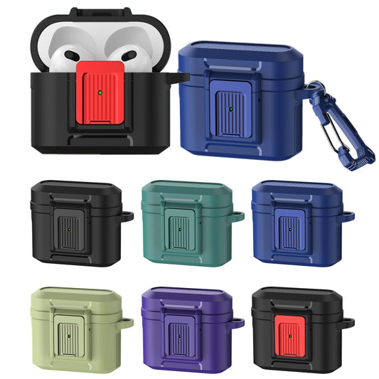 For AirPods 3 Earphone TPU + PC Protective Case(Purple) by buy2fix