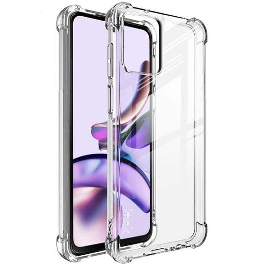For Motorola Moto G73 5G imak Shockproof Airbag TPU Phone Case(Transparent)