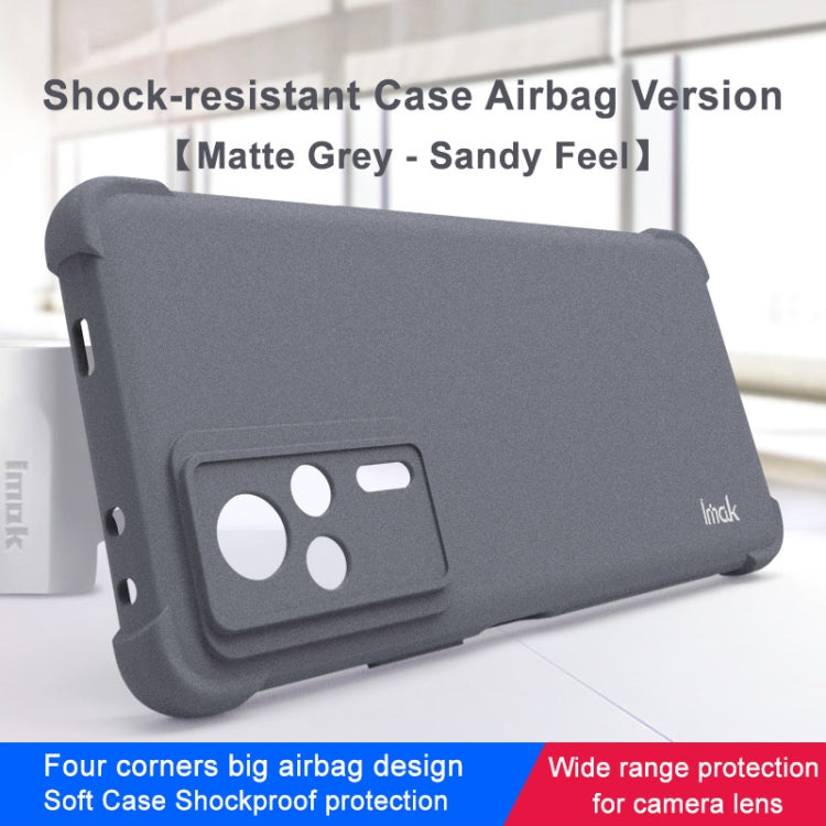 For Xiaomi Redmi K60E 5G imak Shockproof Airbag TPU Phone Case(Matte Grey) - Xiaomi Cases by imak | Online Shopping UK | buy2fix