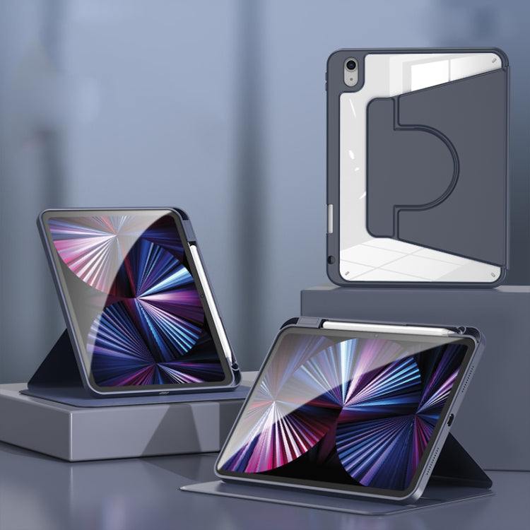 2 in 1 Acrylic Split Rotating Leather Tablet Case For iPad 2025 / 2022(Dark Blue) - iPad 2025 / 2022 Cases by buy2fix | Online Shopping UK | buy2fix
