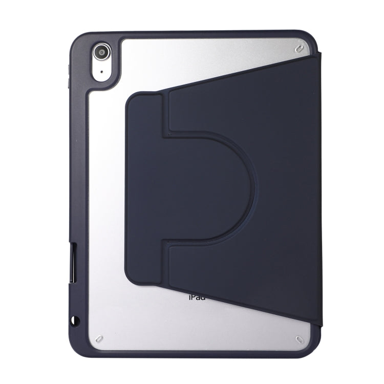 2 in 1 Acrylic Split Rotating Leather Tablet Case For iPad 2025 / 2022(Dark Blue) - iPad 2025 / 2022 Cases by buy2fix | Online Shopping UK | buy2fix