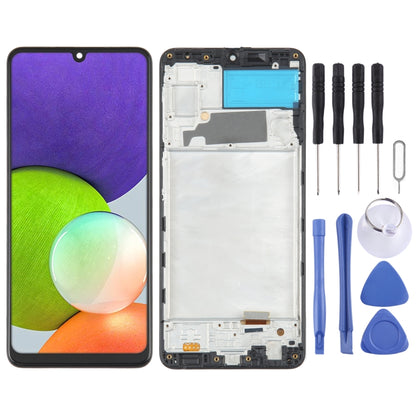 For Samsung Galaxy A22 4G SM-A225 OLED LCD Screen Digitizer Full Assembly with Frame - LCD Screen by buy2fix | Online Shopping UK | buy2fix