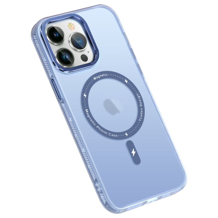 For iPhone 13 Colorful Series TPU+PC Magsafe Magnetic Phone Case(Blue) - iPhone 13 Cases by buy2fix | Online Shopping UK | buy2fix