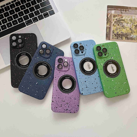 For iPhone 14 Splash Ink MagSafe Magnetic Phone Case(Royal Blue) by buy2fix