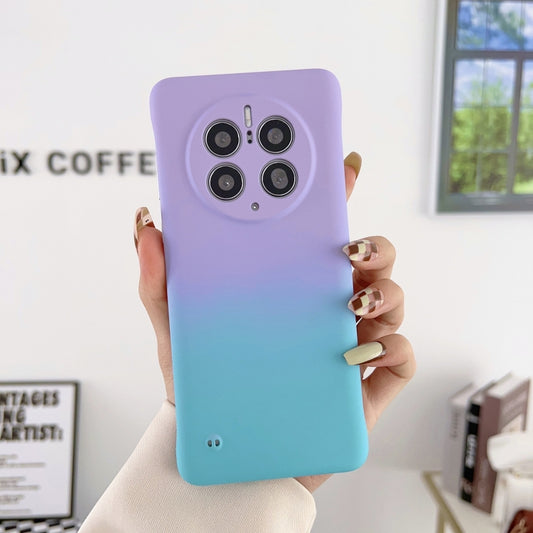 For Huawei P40 Pro Frameless Skin Feel Gradient Phone Case(Light Purple Blue) - Huawei Cases by buy2fix | Online Shopping UK | buy2fix