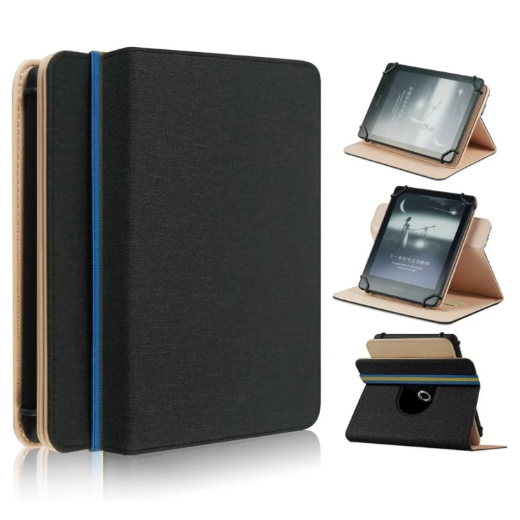 For 6 inch Rotating Universal Leather Tablet Case(Black) - 7 inch by buy2fix | Online Shopping UK | buy2fix