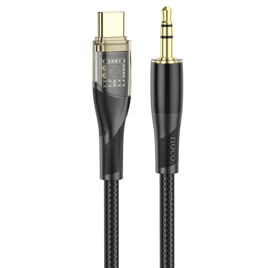 hoco UPA25 Transparent Exploration Version USB-C/Type-C Digital Audio Conversion Cable, Length: 1m(Black) - Video & Audio Cable by hoco | Online Shopping UK | buy2fix