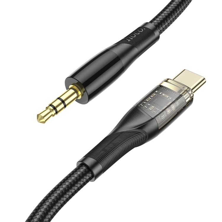 hoco UPA25 Transparent Exploration Version USB-C/Type-C Digital Audio Conversion Cable, Length: 1m(Black) - Video & Audio Cable by hoco | Online Shopping UK | buy2fix