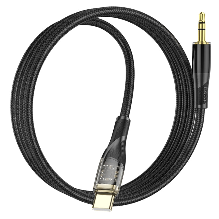 hoco UPA25 Transparent Exploration Version USB-C/Type-C Digital Audio Conversion Cable, Length: 1m(Black) - Video & Audio Cable by hoco | Online Shopping UK | buy2fix