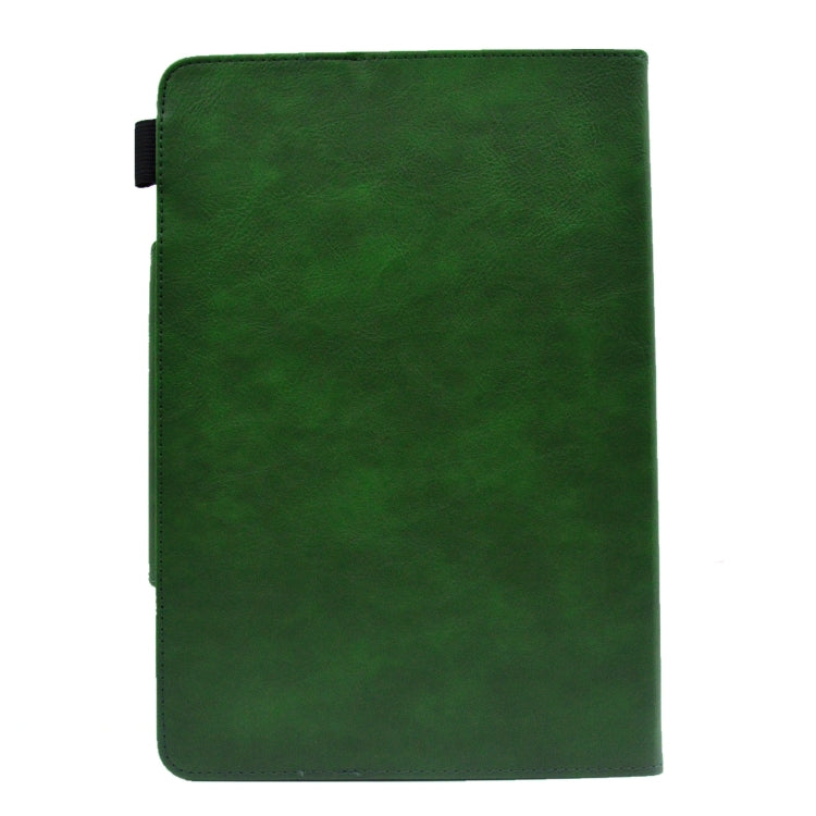 For 7 inch Suede Cross Texture Magnetic Clasp Leather Tablet Case(Green) - 7 inch by buy2fix | Online Shopping UK | buy2fix