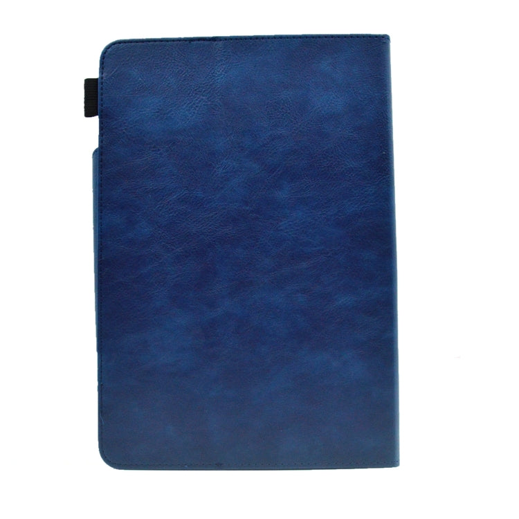 For 7 inch Suede Cross Texture Magnetic Clasp Leather Tablet Case(Blue) - 7 inch by buy2fix | Online Shopping UK | buy2fix