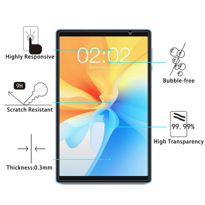 For Teclast P25T / P26T 2pcs 0.3mm 9H Explosion-proof Tempered Tablet Glass Film - Others by buy2fix | Online Shopping UK | buy2fix