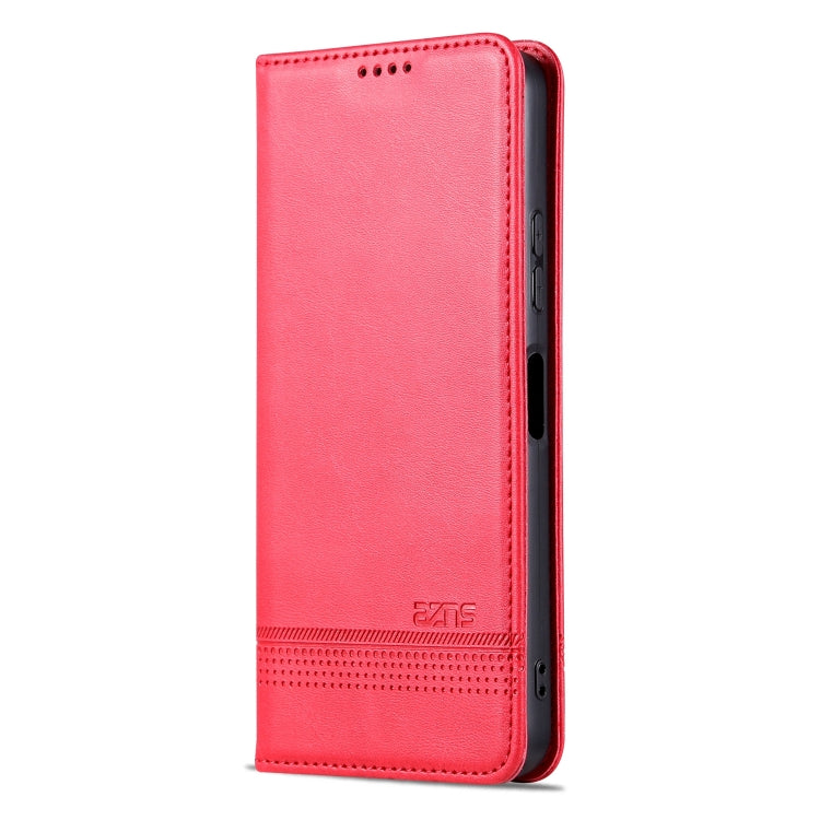 For Huawei Enjoy 50z AZNS Magnetic Calf Texture Flip Leather Phone Case(Red) - Huawei Cases by AZNS | Online Shopping UK | buy2fix