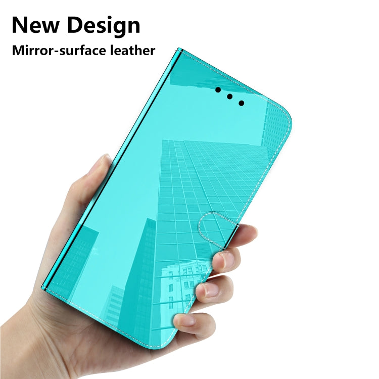 For OnePlus 11 Imitated Mirror Surface Horizontal Flip Leather Phone Case(Mint Green) by buy2fix