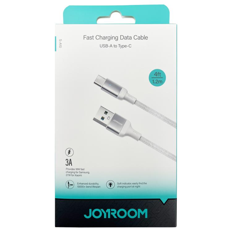 JOYROOM S-UC027A10 Extraordinary Series 3A USB-A to USB-C / Type-C Fast Charging Data Cable, Cable Length:1.2m(White) by JOYROOM