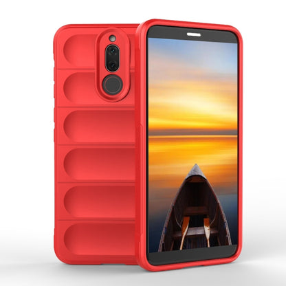 For Huawei Mate 10 Lite Magic Shield TPU + Flannel Phone Case(Red) - Huawei Cases by buy2fix | Online Shopping UK | buy2fix