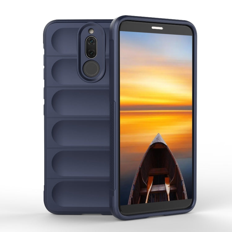 For Huawei Mate 10 Lite Magic Shield TPU + Flannel Phone Case(Dark Blue) - Huawei Cases by buy2fix | Online Shopping UK | buy2fix