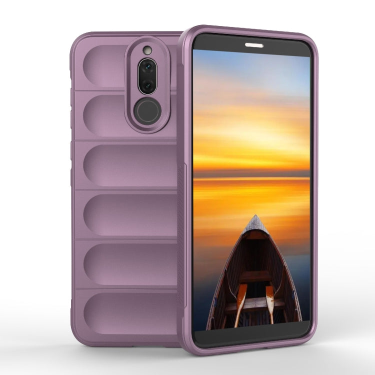 For Huawei Mate 10 Lite Magic Shield TPU + Flannel Phone Case(Purple) - Huawei Cases by buy2fix | Online Shopping UK | buy2fix