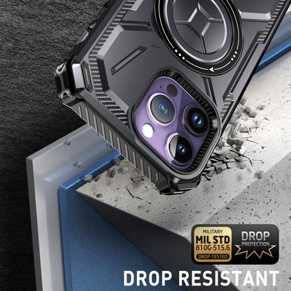 For iPhone 14 Pro Max Armor Series Holder Phone Case(Blue) by buy2fix