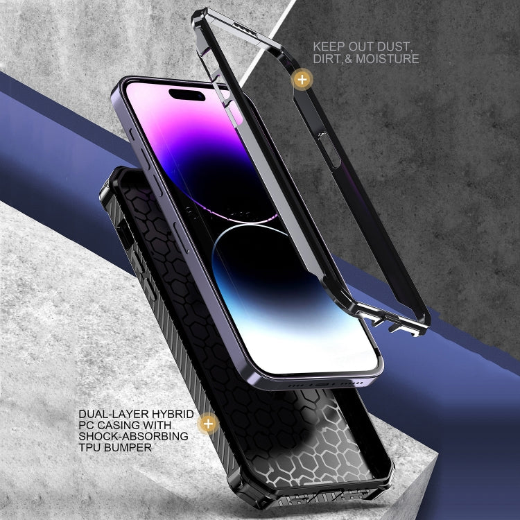 For iPhone 14 Pro Max Armor Series Holder Phone Case(Black) by buy2fix