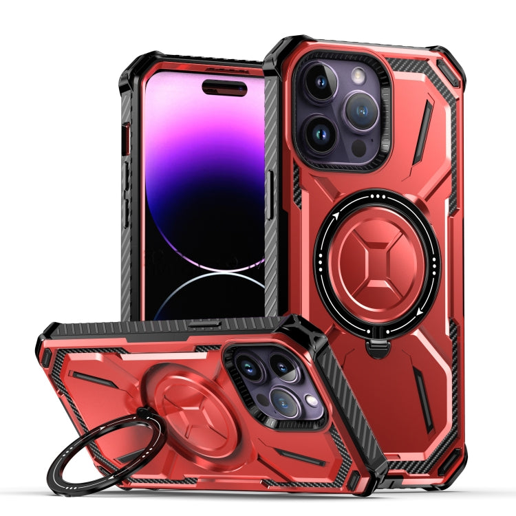 For iPhone 13 Pro Armor Series Holder Phone Case(Red) by buy2fix