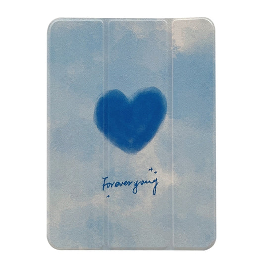 Magnetic Detachable Painted Tablet Leather Case For iPad Air 2022 / 2020 10.9(Blue Heart) - iPad Air (2022) / (2020) 10.9 Cases by buy2fix | Online Shopping UK | buy2fix
