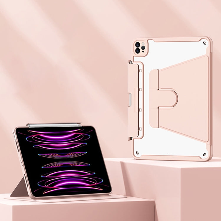 Detachable Rotating Leather Tablet Case For iPad 10.2 2021 / 2020 / 2019(Pink) - iPad 10.2 Cases by buy2fix | Online Shopping UK | buy2fix