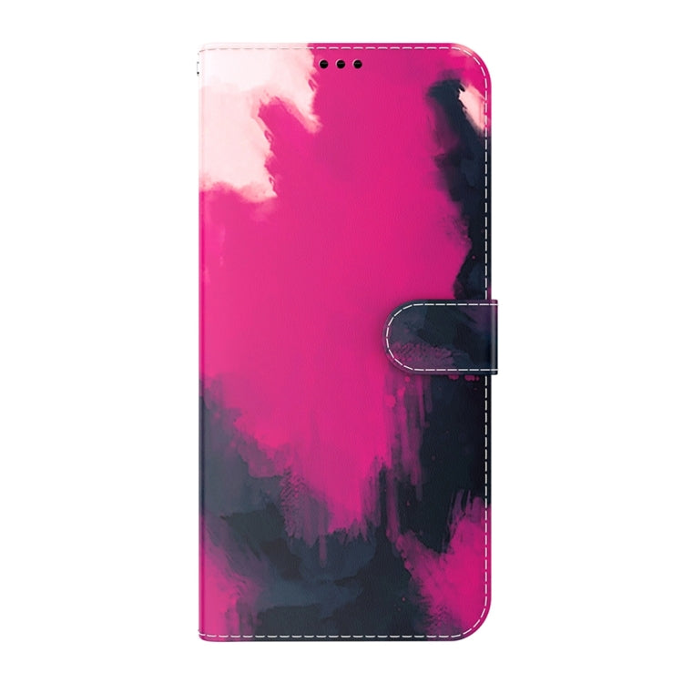 For OnePlus 11 Watercolor Pattern Flip Leather Phone Case(Berry) - OnePlus Cases by buy2fix | Online Shopping UK | buy2fix