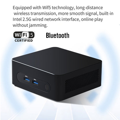 ZX03 Windows 11 Mini PC, Intel Twin Lake N150, Support Dual HDMI Output, Spec:8GB+256GB(UK Plug) by buy2fix