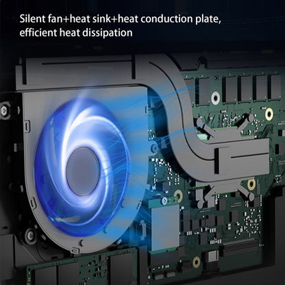 ZX03 Windows 11 Mini PC, Intel Twin Lake N150, Support Dual HDMI Output, Spec:16GB+256GB(UK Plug) by buy2fix