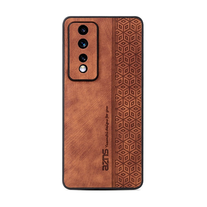 For Honor 80 GT 5G AZNS 3D Embossed Skin Feel Phone Case(Brown) - Honor Cases by AZNS | Online Shopping UK | buy2fix