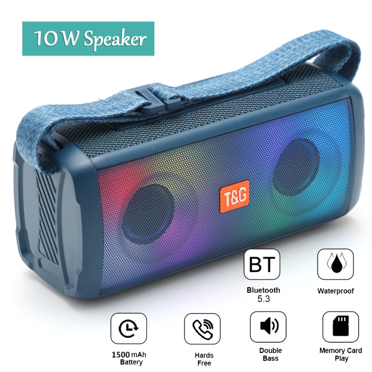 T&G TG345 Portable Outdoor Color LED Wireless Bluetooth Speaker(Gray) - Desktop Speaker by T&G | Online Shopping UK | buy2fix