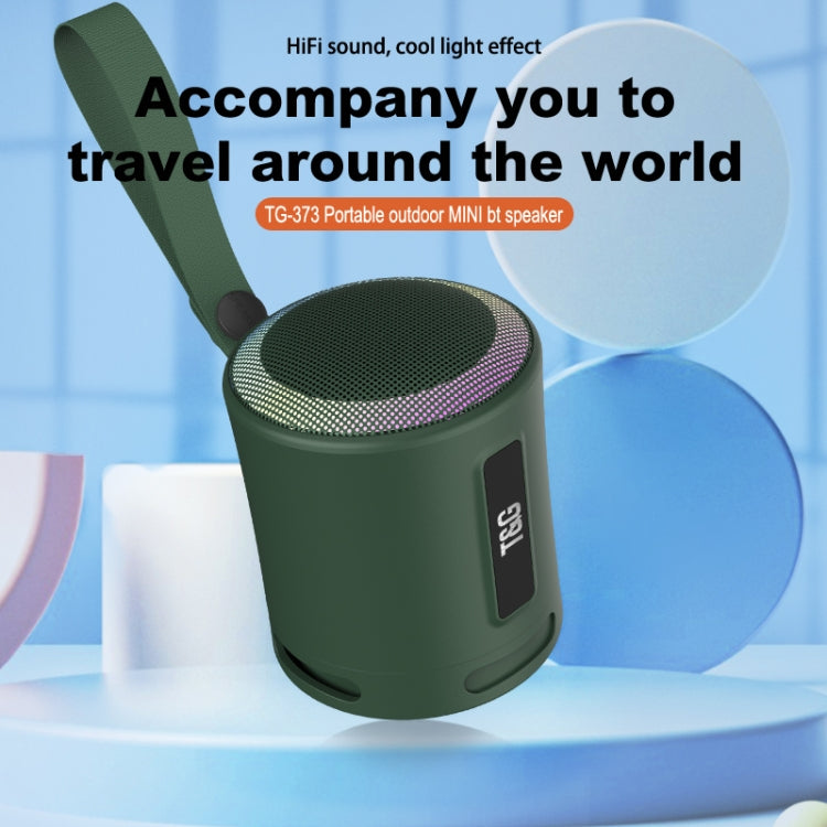 T&G TG373 Outdoor Portable LED Light RGB Multicolor Wireless Bluetooth Speaker Subwoofer(Green) - Desktop Speaker by T&G | Online Shopping UK | buy2fix